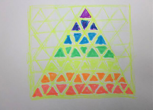 Pyramide, spektrets farver