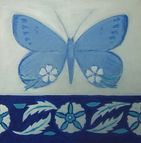 diverse-billeder-047 Blåfugl, akryl, 2009