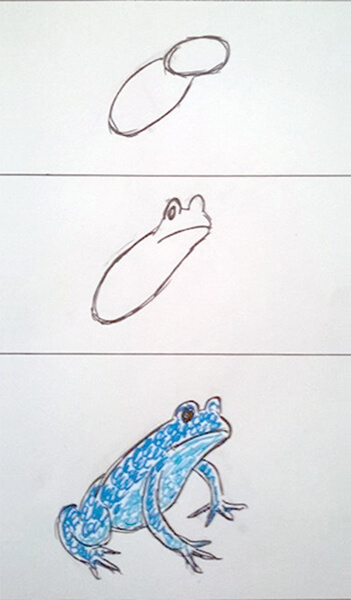Sådan tegner man en frø