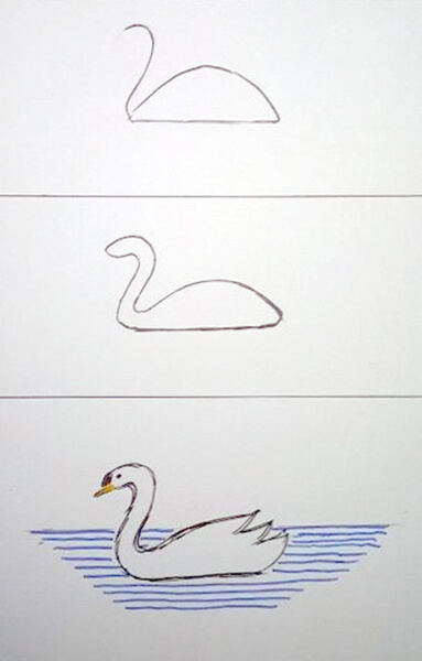 Sådan tegner man en svane